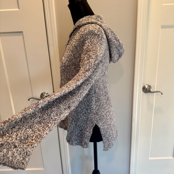 Women's Zip Up Cardigan, M, EUC, Hood, Heather gray - Picture 8 of 11